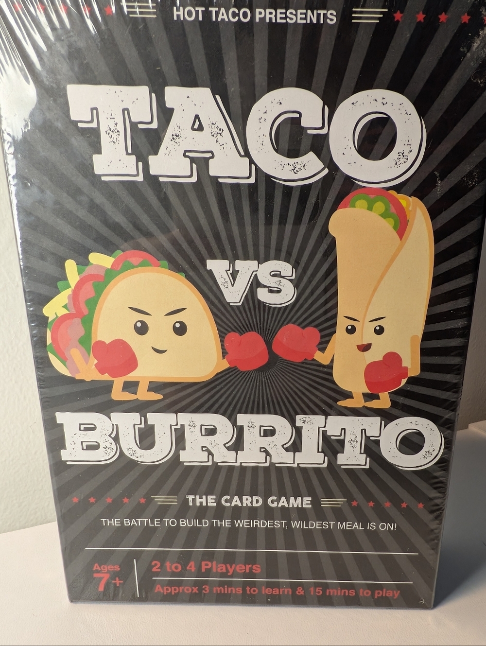 NIB Taco vs Burrito Card Game Sealed New Strategy Family Game Night